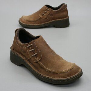 Dr. Martens Men's 8 (Ladies 9) Brown Slip-on Loafers Moc-toe Airwalk Shoes 2818